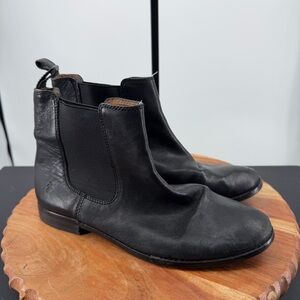 Frye Anna Chelsea Black Boots Bootie 3479259 sz 8.5